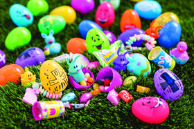 Fun Express egg packs used as party favors and pinata fillers