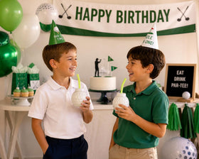 Fun Express reusable golf party cups support eco-friendly celebrations.