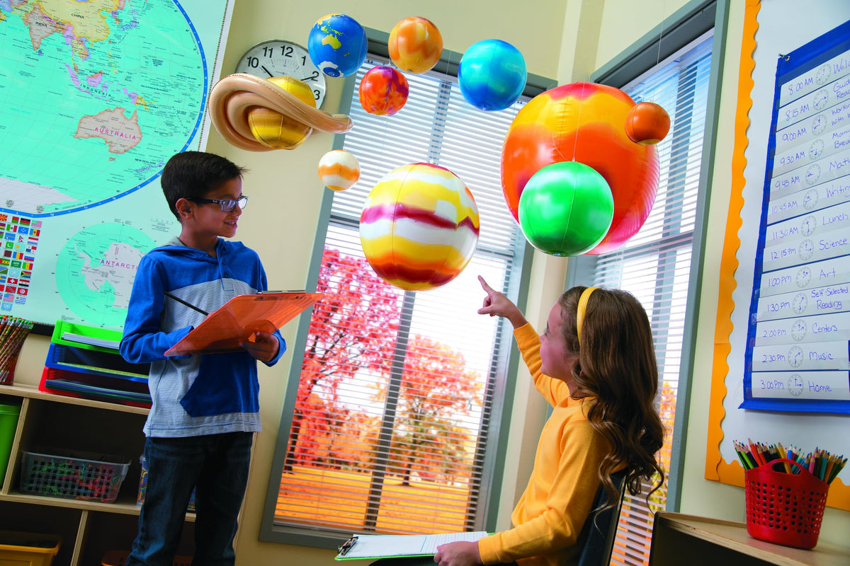 Fun Express Mercury inflatable planet, perfect for science displays and size comparison