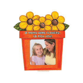 Fun Express unfinished wood frame provides a durable surface for painting crafts