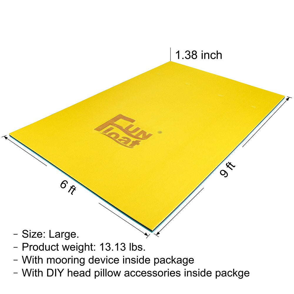 Fun Float Easy setup on water at beach, lake, or pool for quick enjoyment.