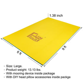 Fun Float Easy setup on water at beach, lake, or pool for quick enjoyment.