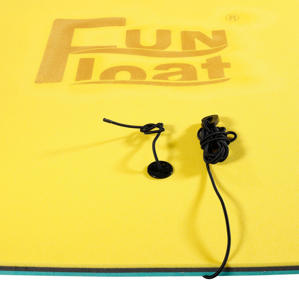 Fun Float Mooring device included for secure anchoring to boat or dock.