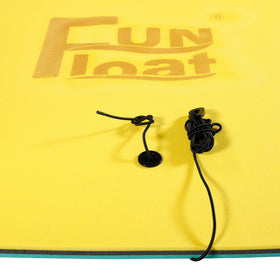 Fun Float Mooring device included for secure anchoring to boat or dock.