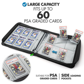 FunGuys graded card binder inside pockets keep slabs organized.