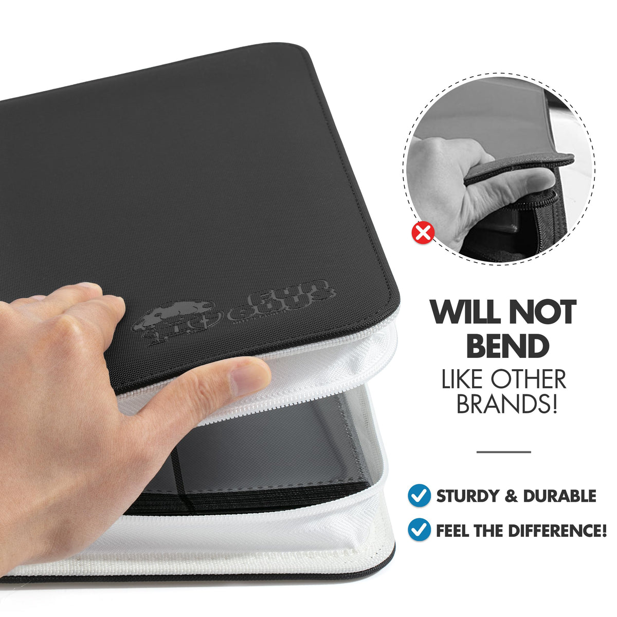 Binder holds up to 504 cards for large card collections with FunGuys.