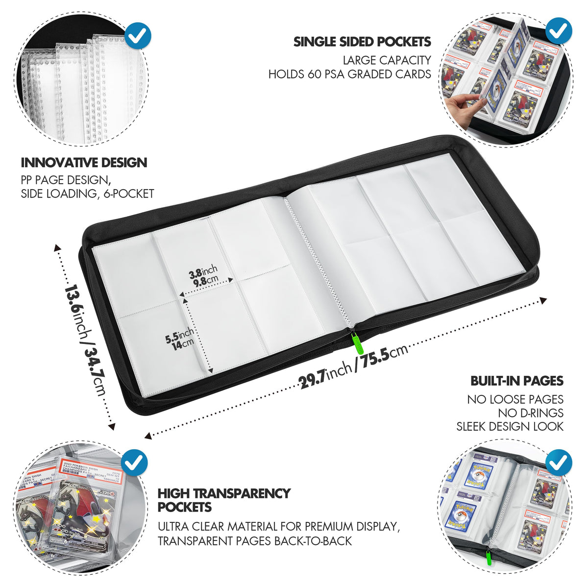 FunGuys zipper closure ensures secure storage on trips.