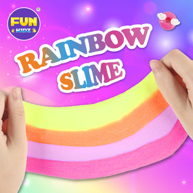 FunKidz bright glue swirls showcase bold, durable slime visuals.