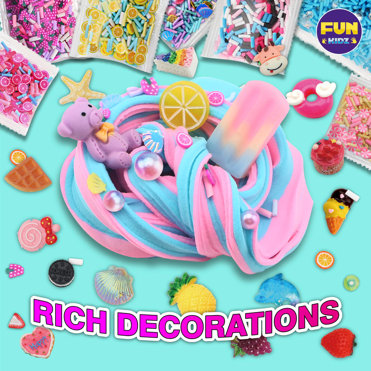 FunKidz bulk slime party favors for group celebrations.