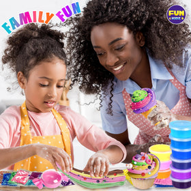 FUN KIDZ butter slime swirl resembling ice cream softness.