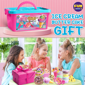 FUN KIDZ gift butter slime kit six airtight containers keep slime fresh