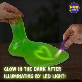 FUN KIDZ Glow slime dust cleaner use for keyboards and desks.