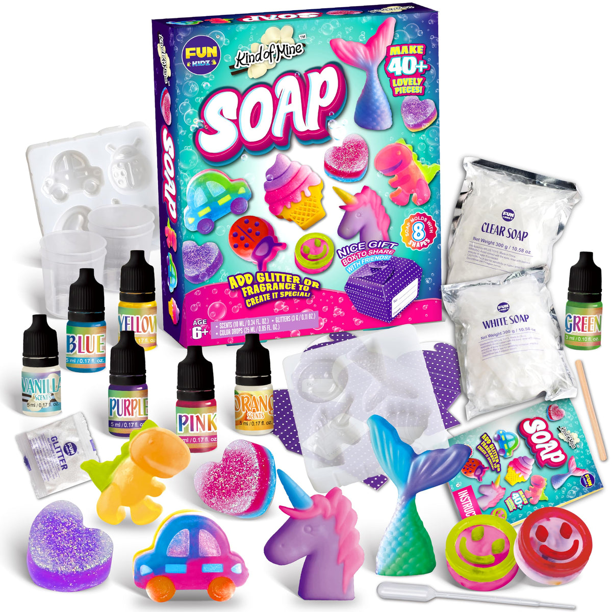 FUN KIDZ soap kit heart shape ideal for personalized gifting and care rituals