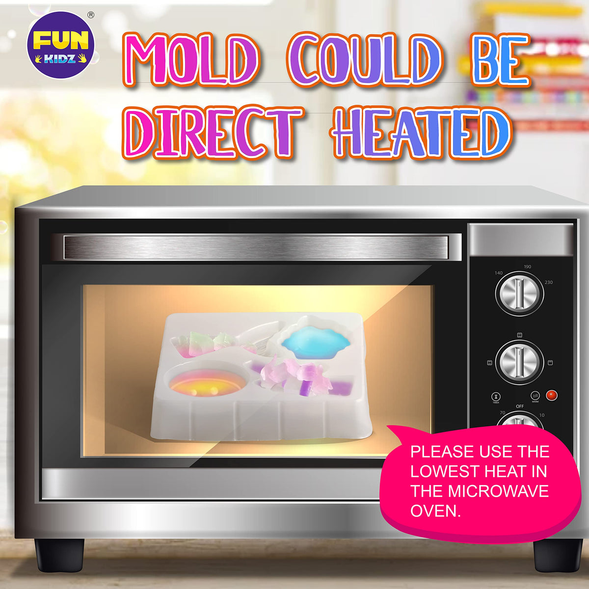FUN KIDZ soap kit ice cream shape enables colorful, fragrant bath crafts