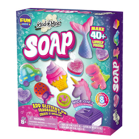 FUN KIDZ soap kit unicorn shape for imaginative play and DIY spa crafts