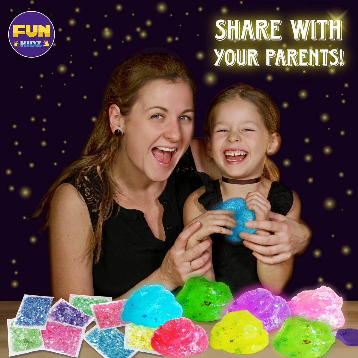 FUN KIDZ 1040 ml slime kit provides a large-volume group activity.