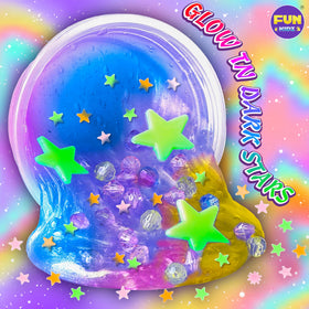 FunKidz slime varieties include cloud and metallic options for creativity.