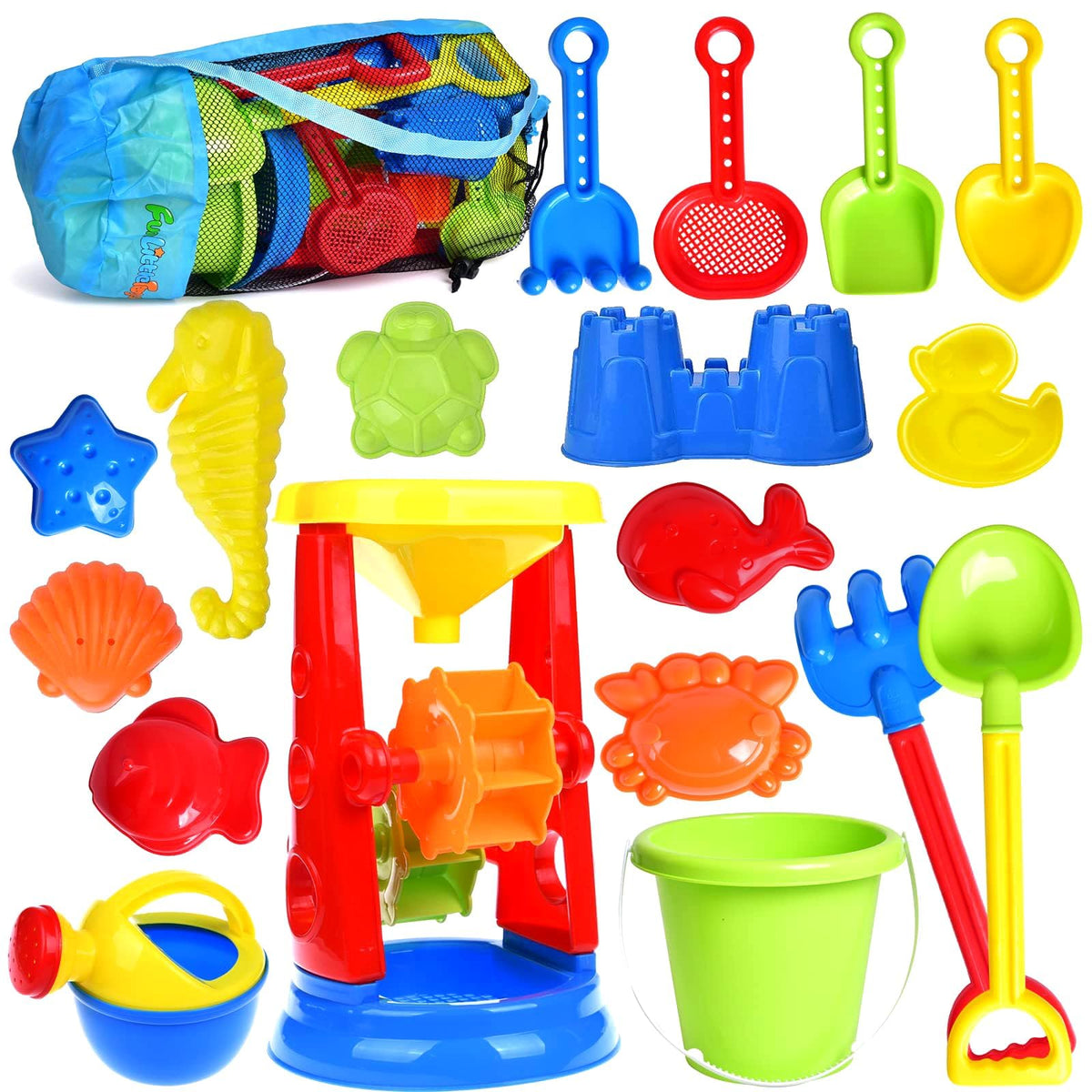 FUN LITTLE TOYS Beach Toys water wheel for engaging sand play