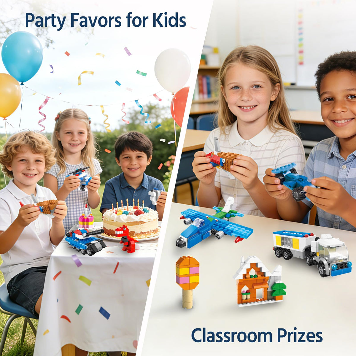 FUN LITTLE TOYS BPA-free ABS plastic ensures safe, durable building