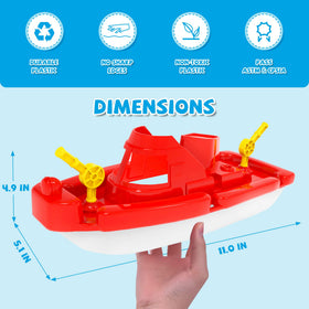 FUN LITTLE TOYS safe BPA-free boats ensure worry-free water play.