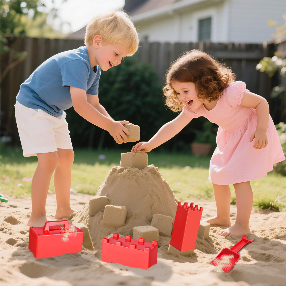 FUN LITTLE TOYS Durable plastic construction for long-lasting outdoor play