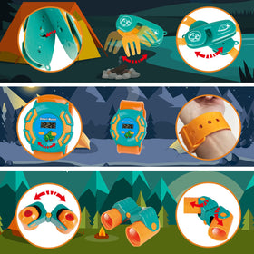 FUN LITTLE TOYS multifunction wristwatch and tools for pretend camping