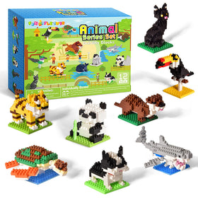FUN LITTLE TOYS mini animal building kit, individually packaged for easy party handouts and rewards.