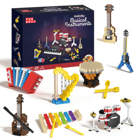 Fun Little Toys music-building-kit-01: Bright mini instruments for unique party favors and classroom prizes.