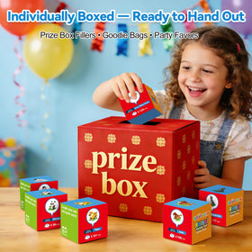 Party favors and classroom prizes from FUN LITTLE TOYS ready for distribution.