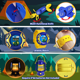Fun Little Toys pretend wristwatch complements camp role-play.