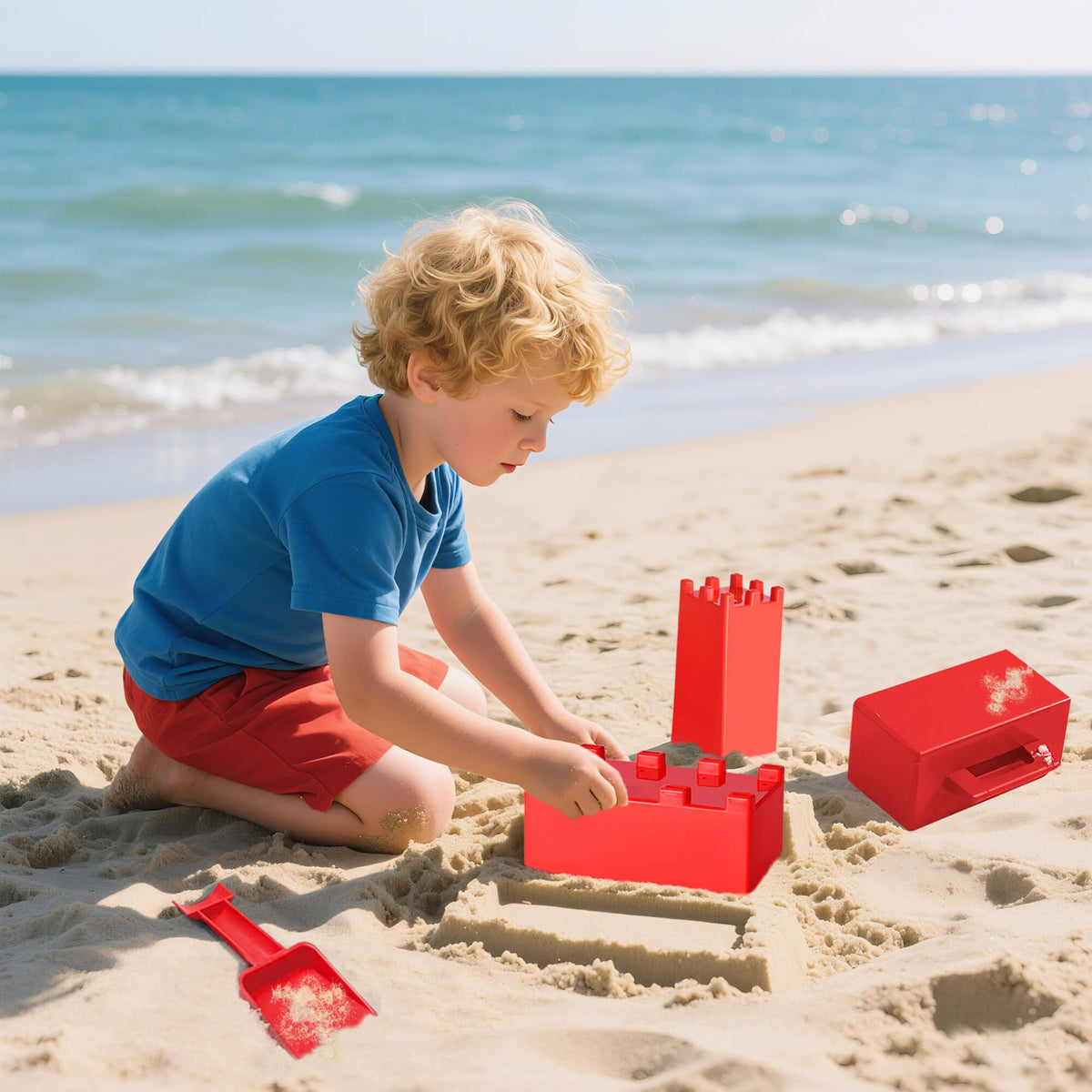 FUN LITTLE TOYS Sand castle mold ideal for sunny beach days