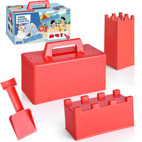 FUN LITTLE TOYS Snow Fort Build Kit for outdoor play and creative castle building