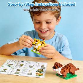 Snug-fit bricks from FUN LITTLE TOYS ensure stable builds and less frustration.