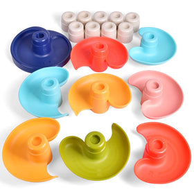 Fun Little Toys tot-tower height adjustability allows personalized toddler play sessions.