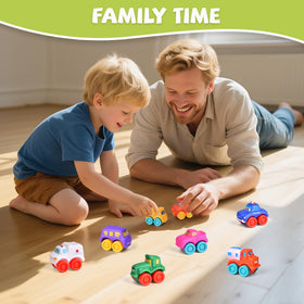 Fun Little Toys toy cars inside eggs inspire imaginative play for toddlers.