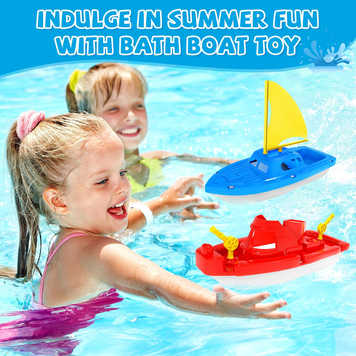 FUN LITTLE TOYS BPA-free boats withstand rough play in tubs and pools.
