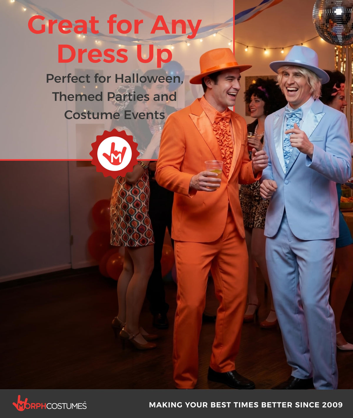 Fun Shack orange tuxedo trousers for versatile cosplay outfits.