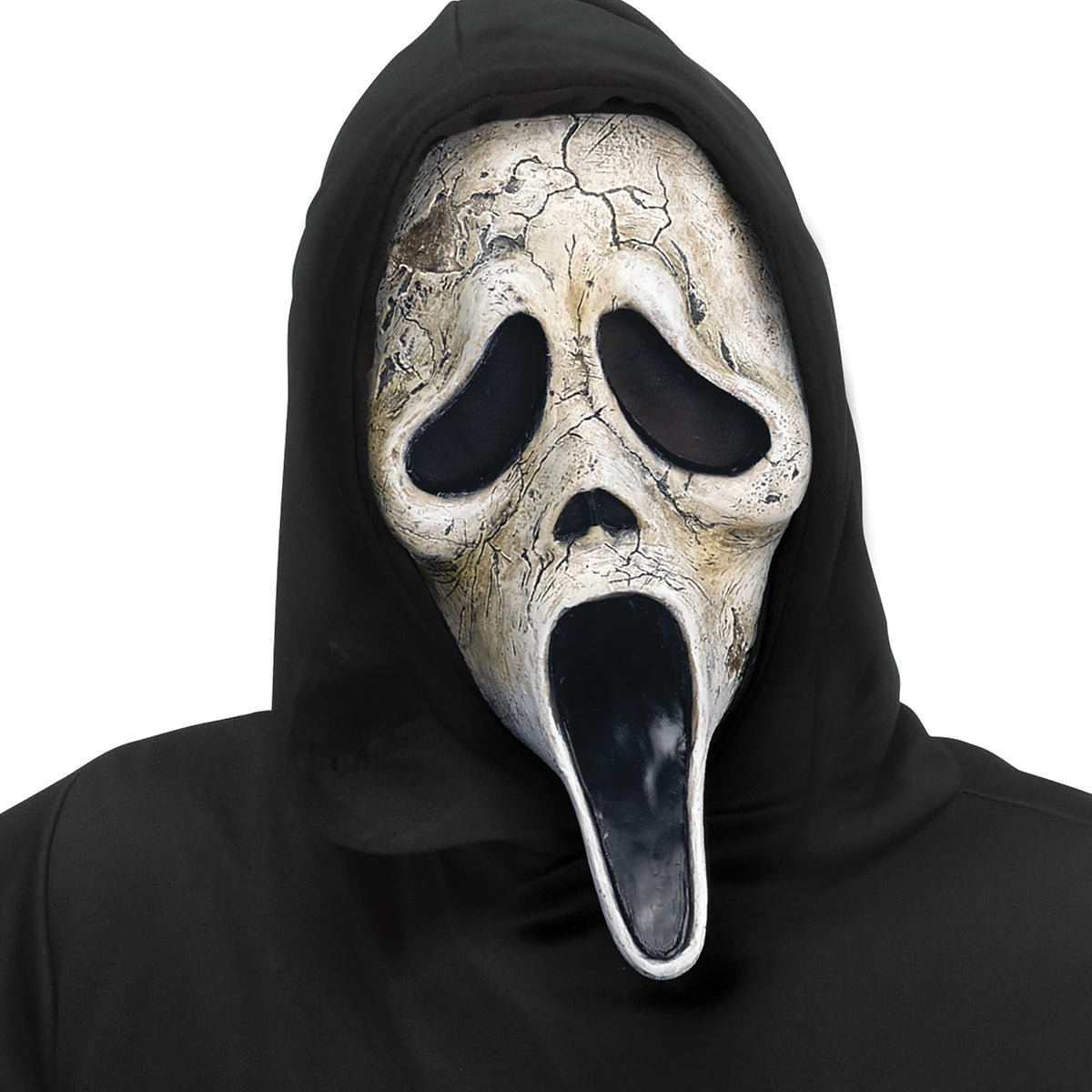 Fun World Ghost Face aged teen costume robe delivers comfortable, easy wear.