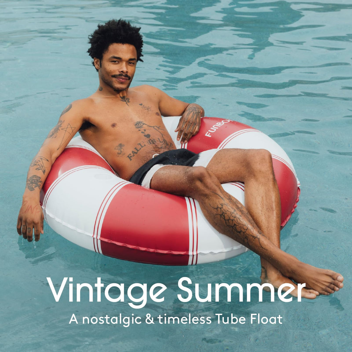 FUNBOY adult-size pool float with integrated cup holder for drinks