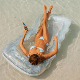 FUNBOY built-in cup holder keeps drinks handy during sunny days
