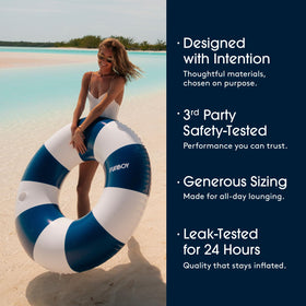 FUNBOY integrated cup holder on pool float for drinks within reach