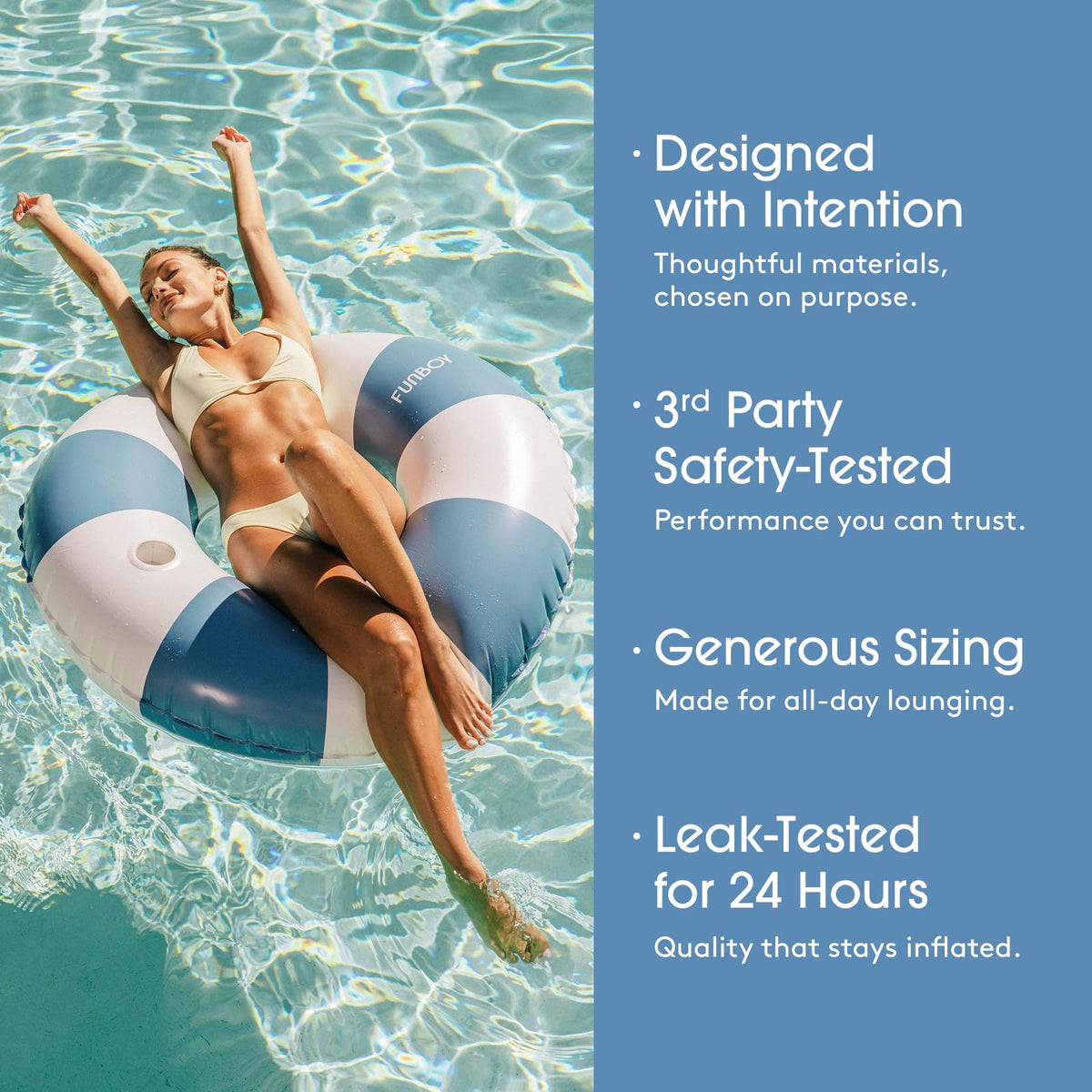FunBoy durable materials ensure long-lasting pool-season use