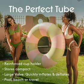 FUNBOY 48-inch adult pool float ideal for lounging and social pool parties.