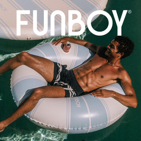 FUNBOY Giant 48in pool float is travel-friendly for vacations and weekends away.