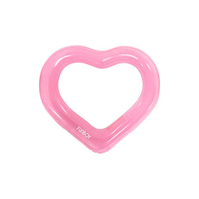 FUNBOY giant 40-inch heart ring float in sunny pool for stylish summer fun