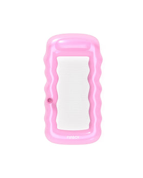 FUNBOY giant inflatable luxury pink mesh lounger pool float with cooling inner mesh