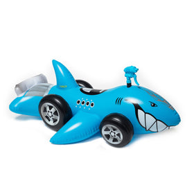 FUNBOY Hot Wheels Sharkruiser pool float with bold graphics for kids' summer fun.