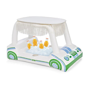 FUNBOY Mini Drink Cooler with central ice compartment for poolside chilling.