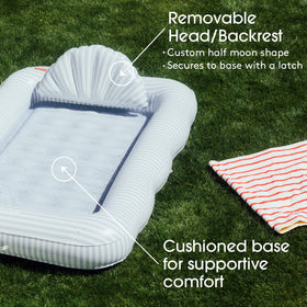 FUNBOY removable head pillow highlights neck support for comfort