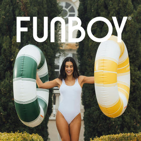 FUNBOY travel-friendly float for vacations and getaways.